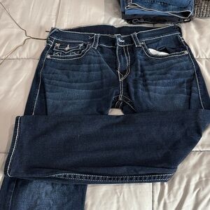 True Religion Dark Blue Straight Jeans